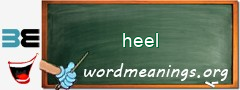 WordMeaning blackboard for heel